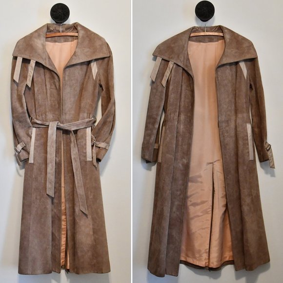 Skincheetah Jackets & Blazers - ❤Host Pick! Vintage Suede Trenchcoat